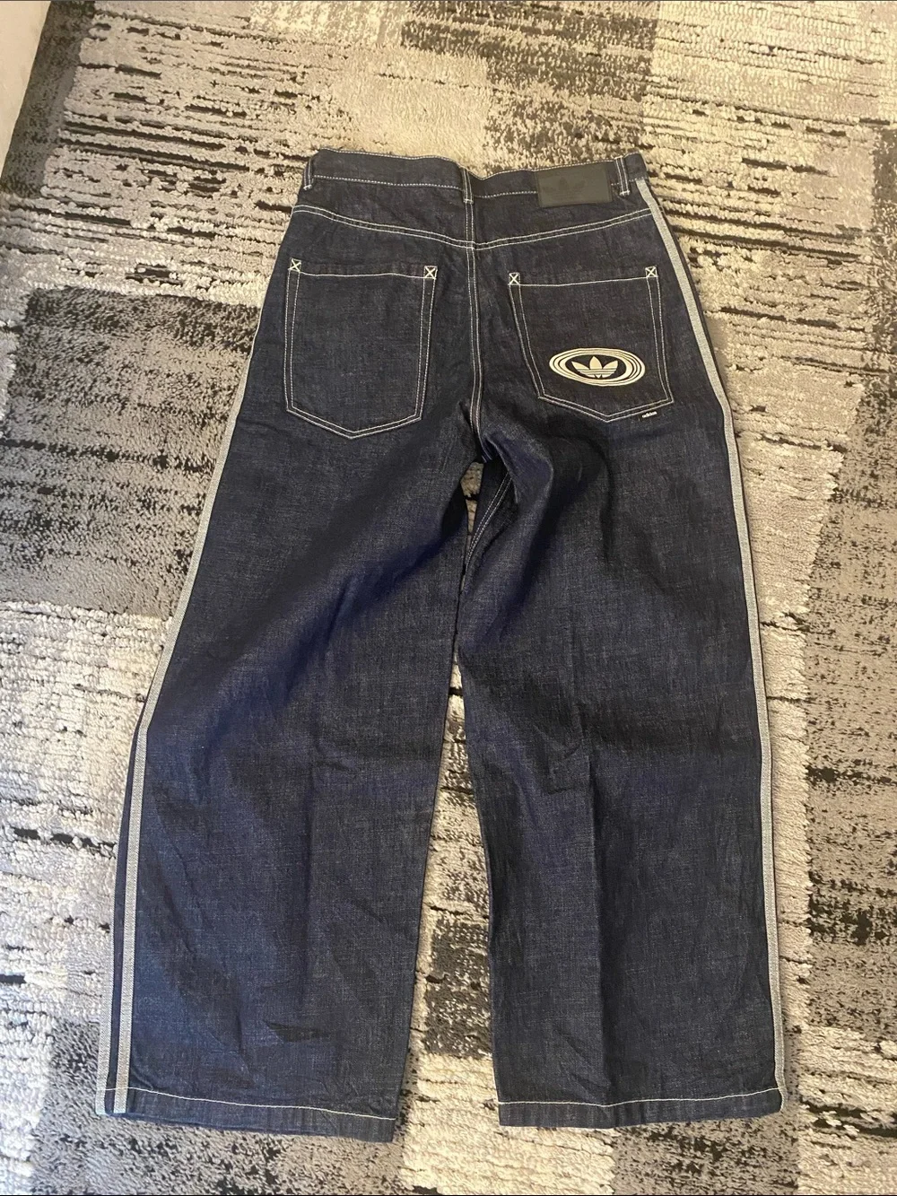 New Men’s Adidas Originals 90S ALTERNATIVE SPORT WIDE LEG SKATER JEAN 34